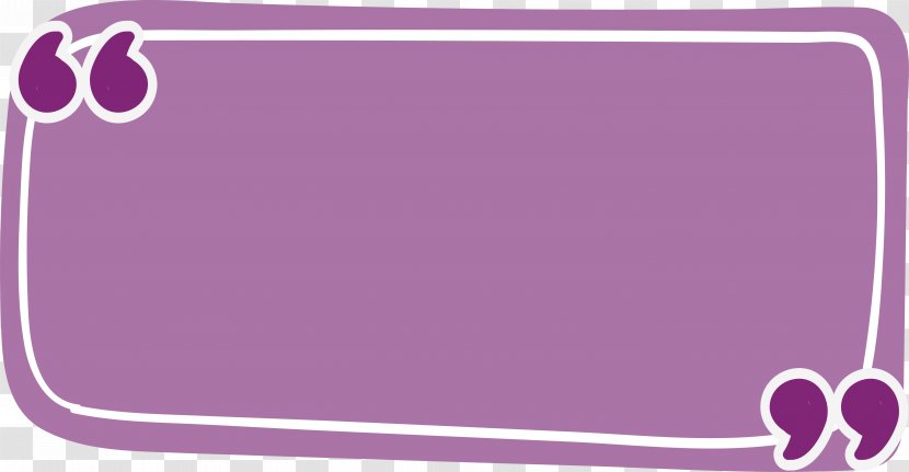 Rectangle Quotation Purple - Violet - Reference Box Transparent PNG