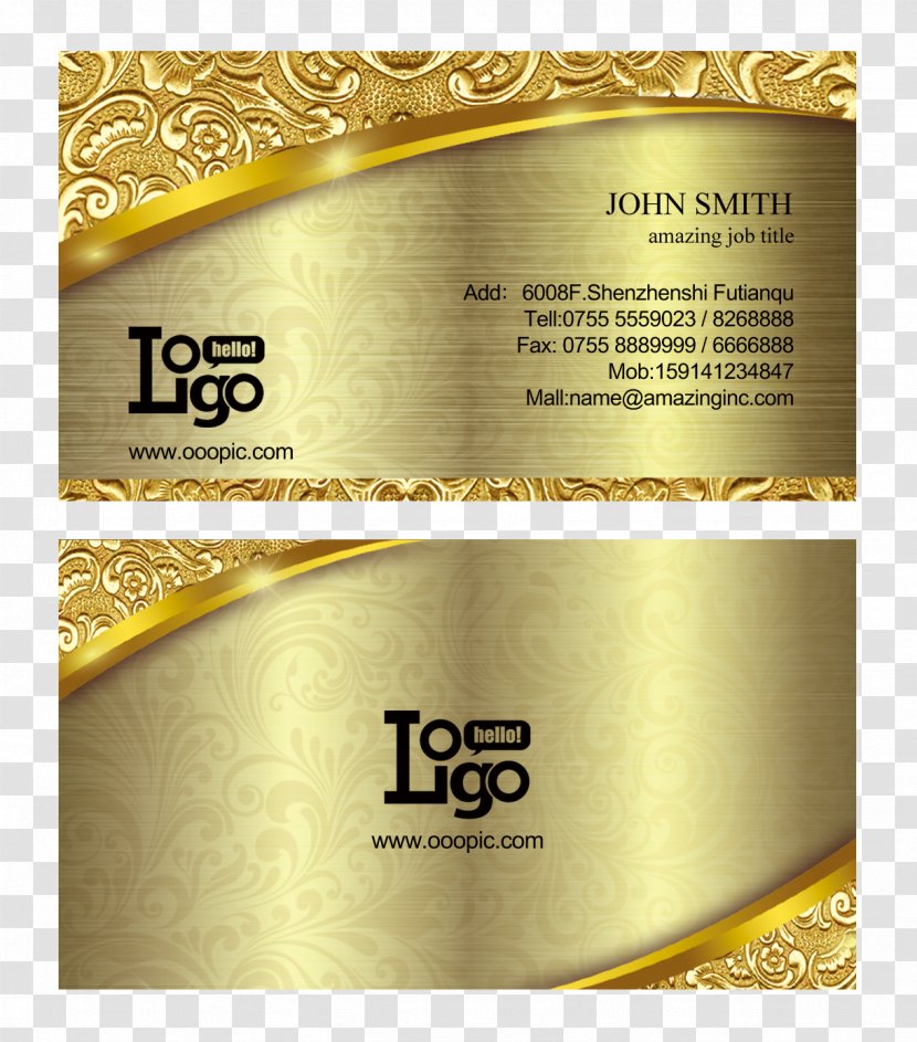 Brand Font - Vecteur - Metal Quality High-grade Business Card Transparent PNG