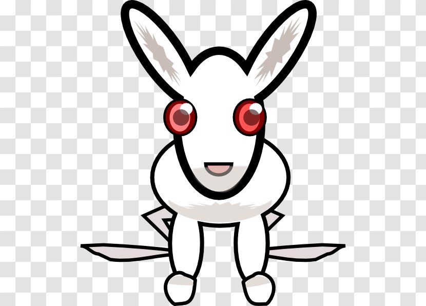 Hare Domestic Rabbit Clip Art Easter Bunny - Rabits And Hares Transparent PNG