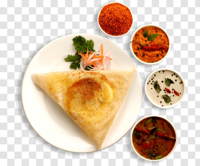 Masala Dosa Idli South Indian Cuisine - Breakfast Transparent PNG