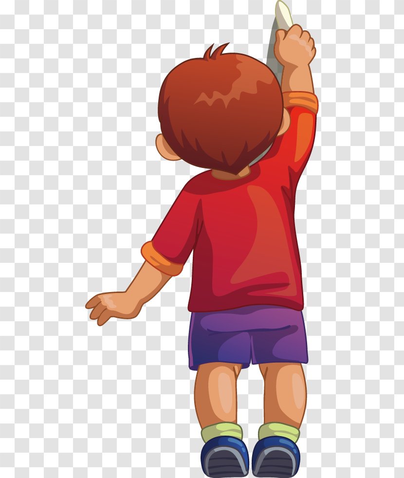 Super Math Writing Clip Art - Cartoon - Boy Transparent PNG