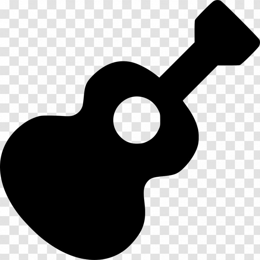 Guitar Clip Art - Monochrome Transparent PNG