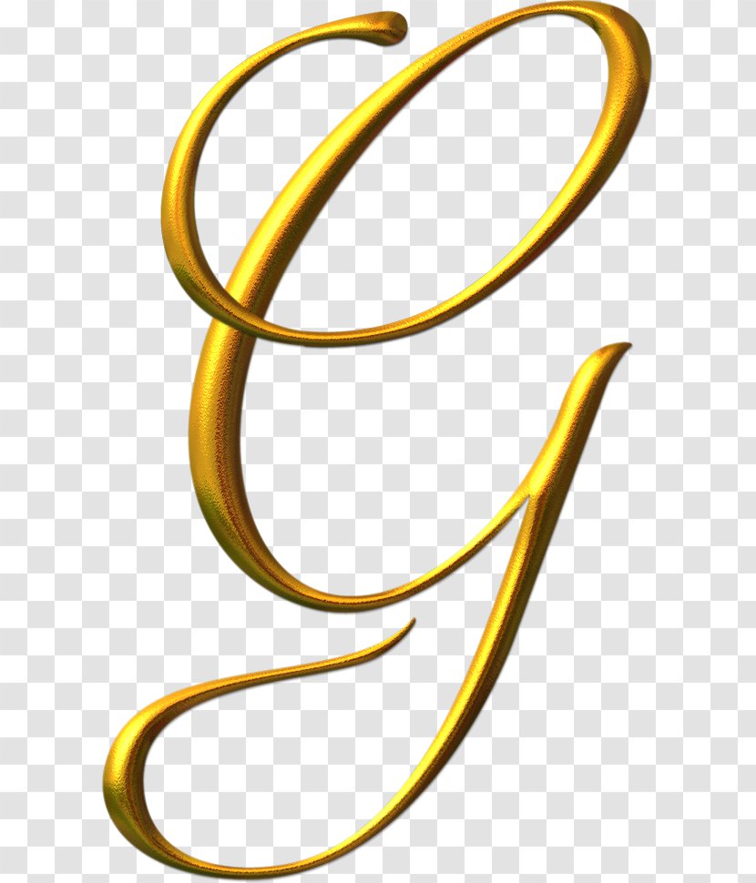 Letter Alphabet Calligraphy Gold Font - LETRAS Transparent PNG
