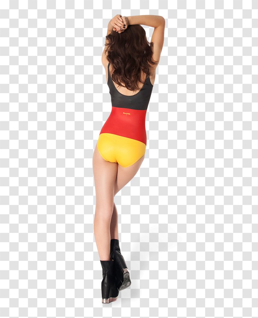 Flag Of Germany One-piece Swimsuit East - Heart Transparent PNG