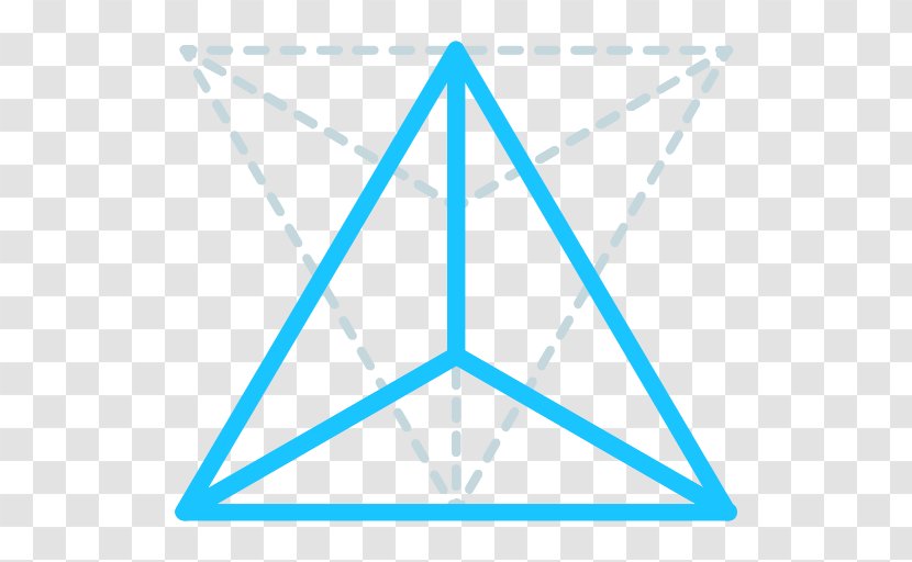Tetrahedron Geometry Shape Triangle - Geometric Shapes Transparent PNG