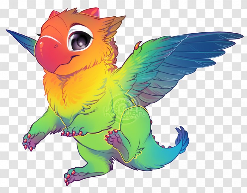 Lovebird Budgerigar Dragon Art - Kiwi - Cockatoo Transparent PNG