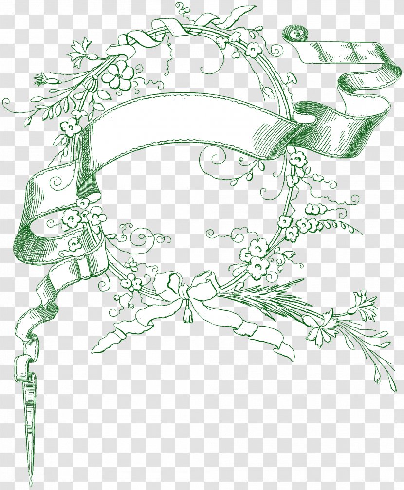 Floral Design Illustration Sketch Line Art - Flowering Plant - Huge Bundles Transparent PNG
