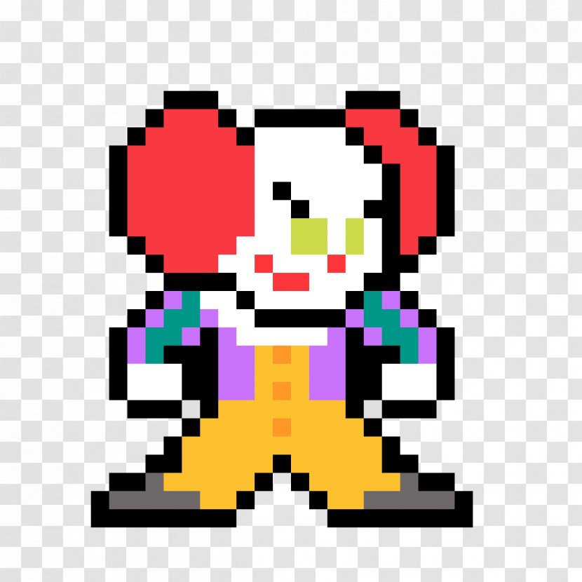 It Pixel Art Clown - Bead - Pennywise Drawing Transparent PNG