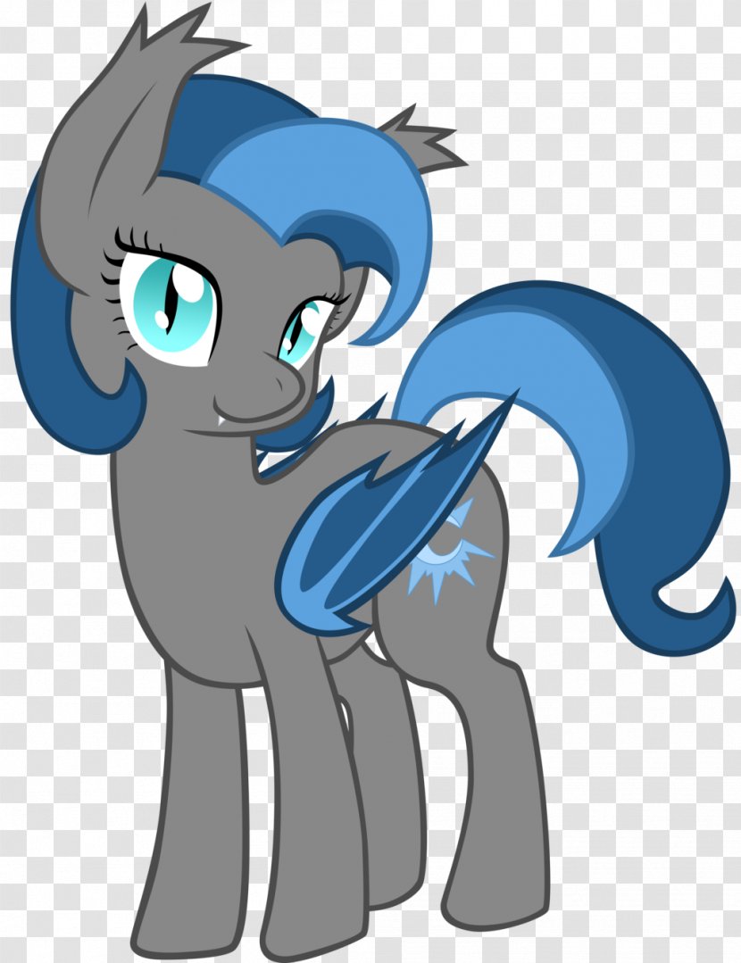 Pony Bat Princess Luna Twilight Sparkle Fluttershy - Mythical Creature - Blue Transparent PNG