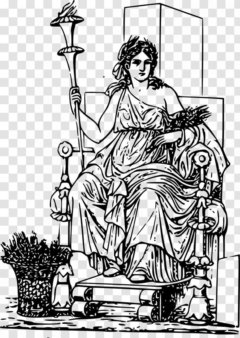Demeter Persephone Zeus Ceres Clip Art - Fictional Character - Goddess Transparent PNG