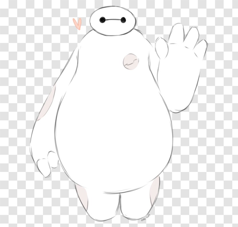 Clip Art Beak Nose Line Design - Baymax Pennant Transparent PNG