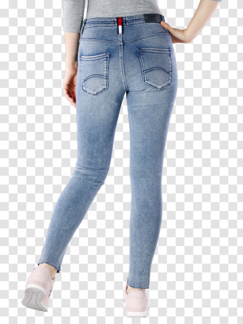 Jeans Waist Denim Leggings - Cartoon Transparent PNG