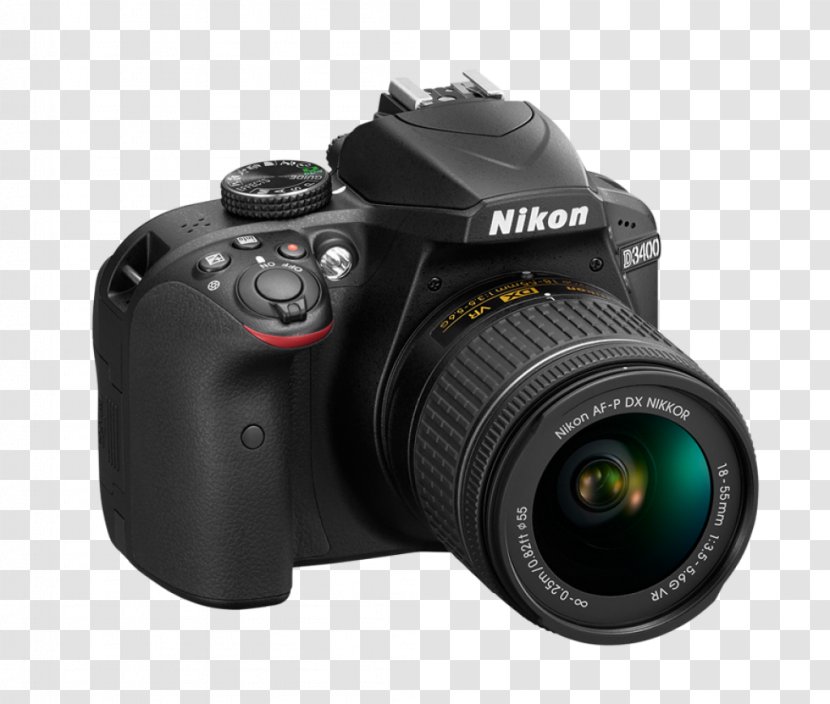 Nikon D5000 D3400 Digital SLR Camera Lens - Reflex Transparent PNG