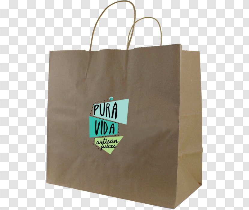 Shopping Bag Kraft Paper Tote - Packaging And Labeling Transparent PNG