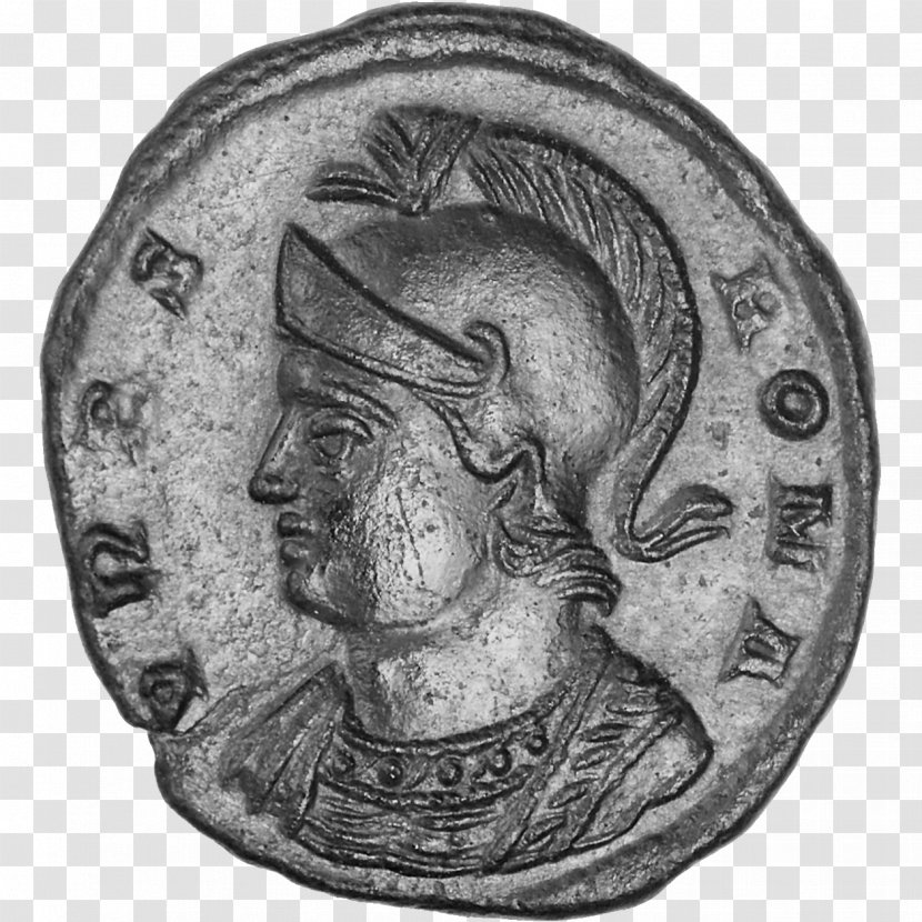 Coin Roman Empire MoneyMuseum Ancient Rome Obverse And Reverse - Monochrome Photography Transparent PNG
