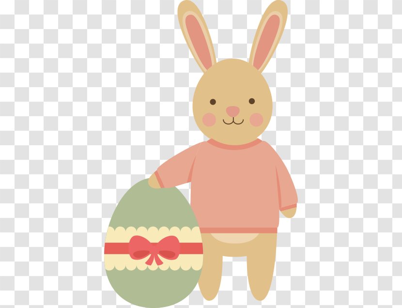 Easter Bunny Egg Rabbit - Vertebrate Transparent PNG
