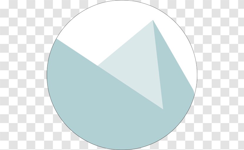 Circle Triangle Font - Aqua Transparent PNG
