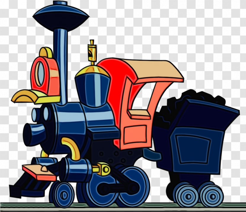 Locomotive Transport Vehicle Train Clip Art - Rolling Stock - Fictional Character Transparent PNG