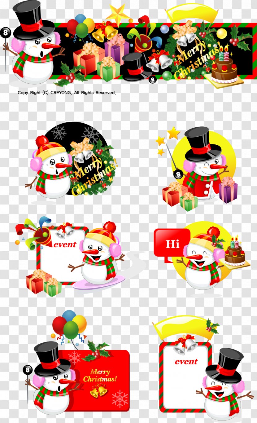 Christmas Eve Snowman Cartoon - Computer Software Transparent PNG