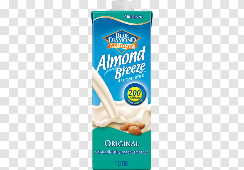 Almond Milk Substitute Soy Blue Diamond Growers - Dairy Product - Badam Transparent PNG