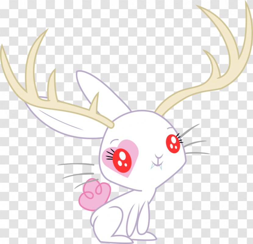 Fluttershy Reindeer Jackalope Antelope - Frame Transparent PNG