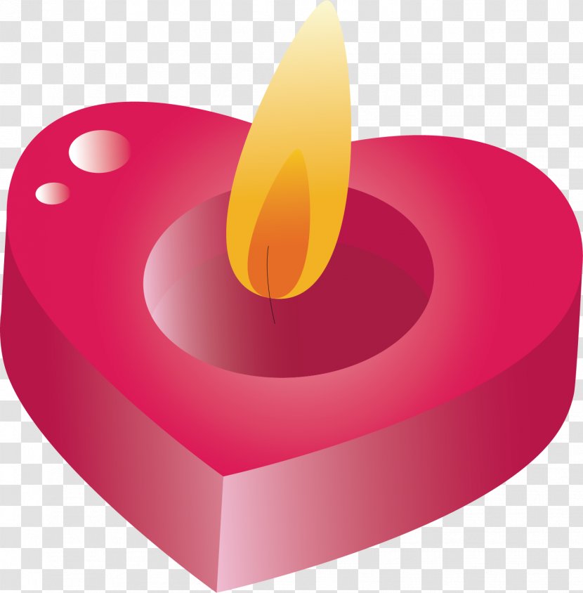 Flame Heart - Candle - Vector Material Transparent PNG