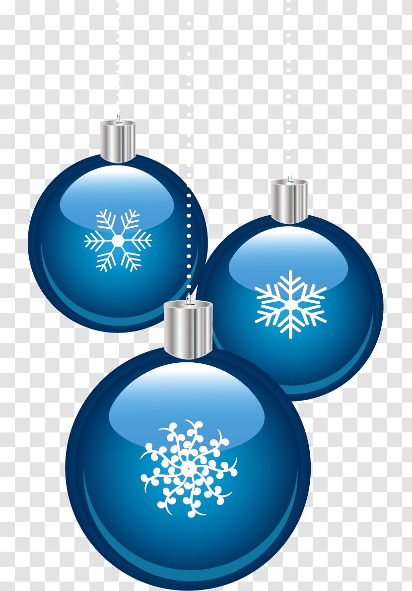 Christmas Ornament Blue Fototapeta - Snowflake Bottle Fitted Transparent PNG