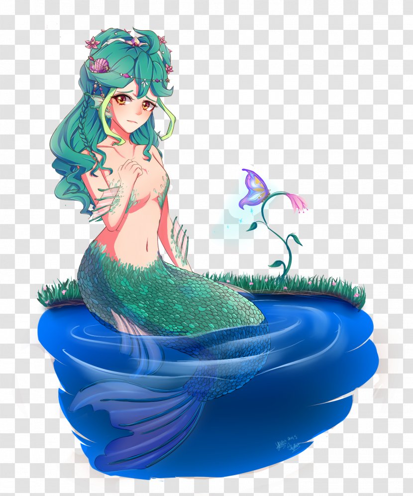 Mermaid Cartoon - Fictional Character Transparent PNG