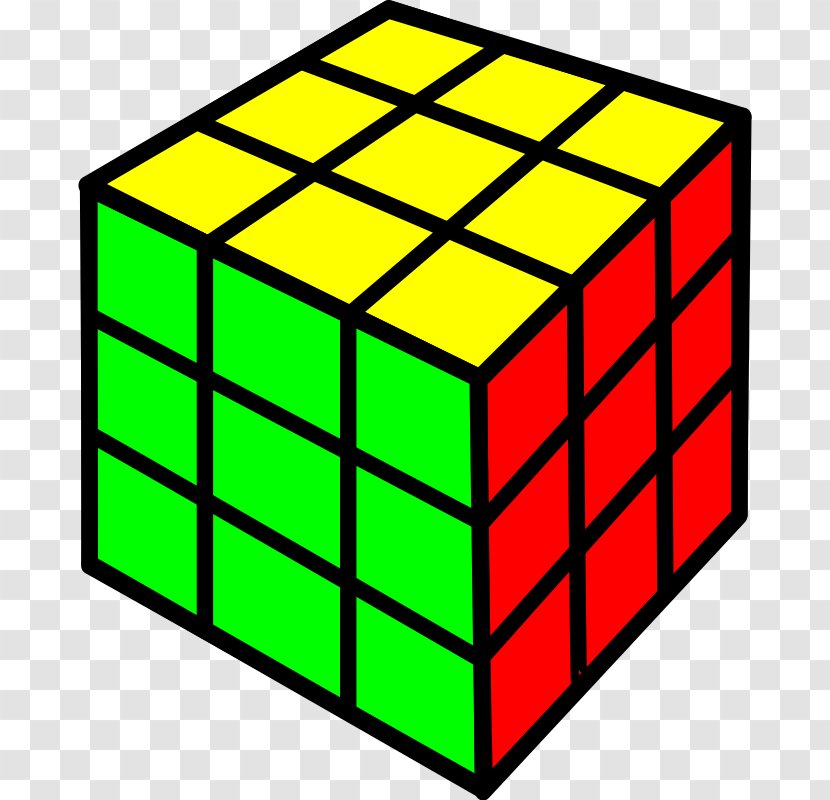 Download Clip Art - Rectangle - Rubik's Cube Transparent PNG
