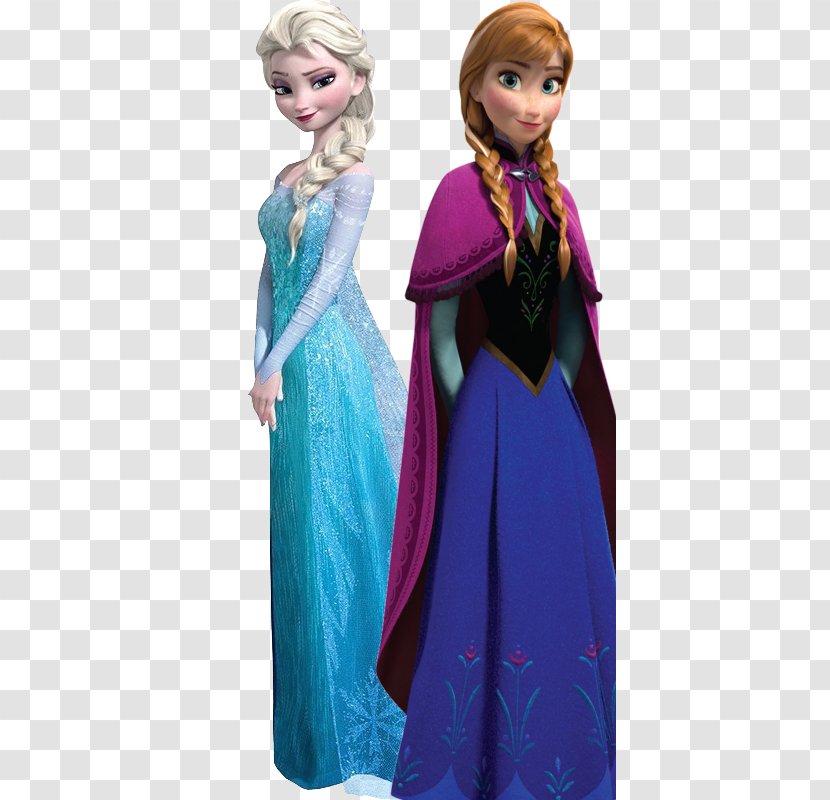 Elsa Anna Frozen Olaf Ariel - Gown - Elsaandanna Transparent PNG