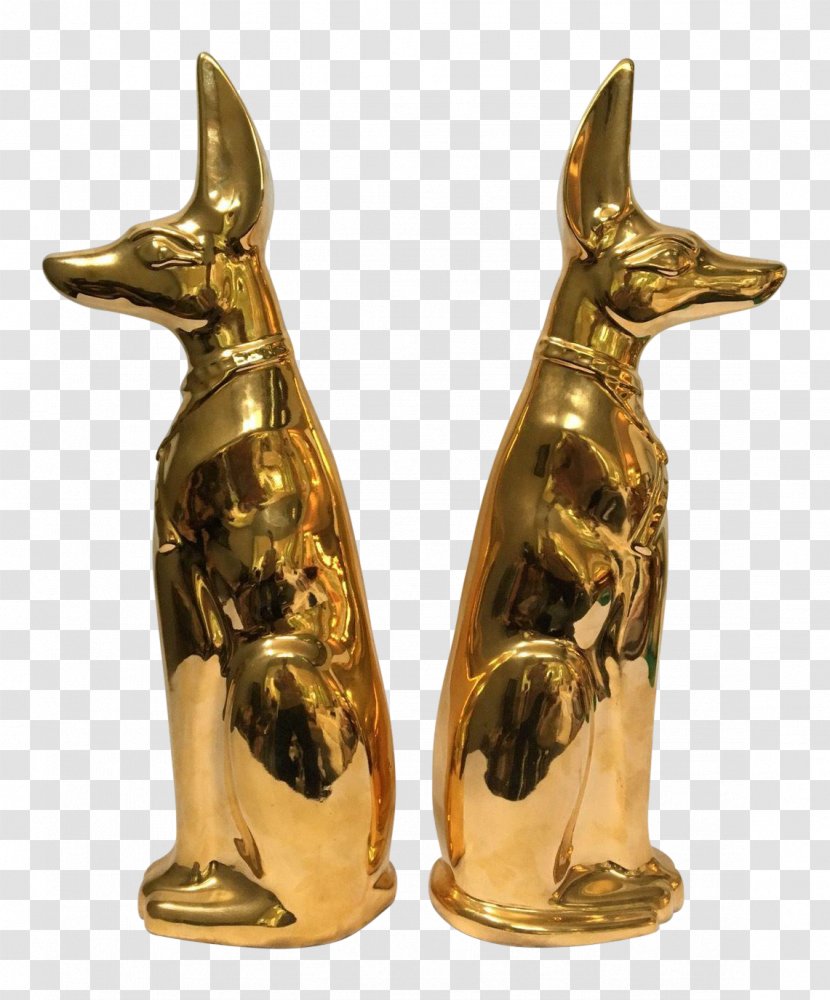 Pharaoh Hound Pug Statue Dog Crate Anubis - Golden Transparent PNG