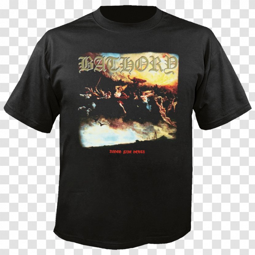 T-shirt Hoodie Bathory Blood Fire Death - Shirt Transparent PNG
