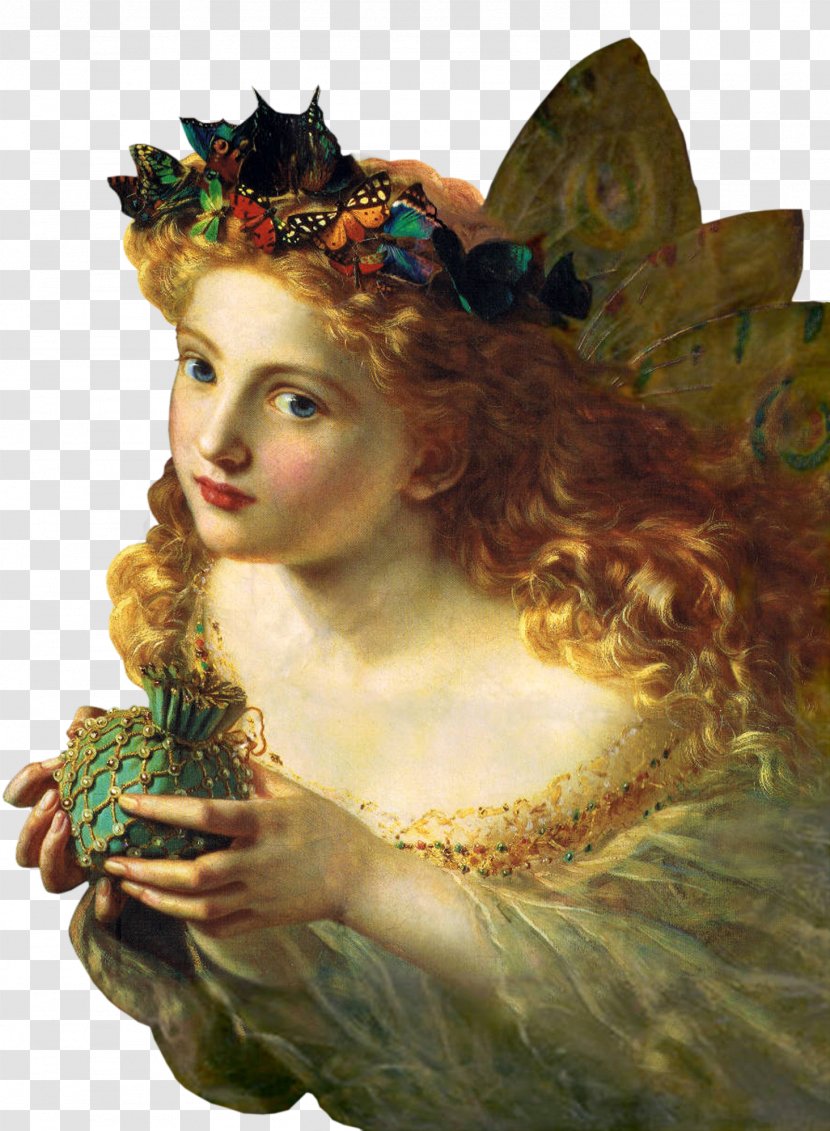 Sophie Gengembre Anderson Tooth Fairy The Faerie Queene Elf - Female - European Wind Wizard Transparent PNG
