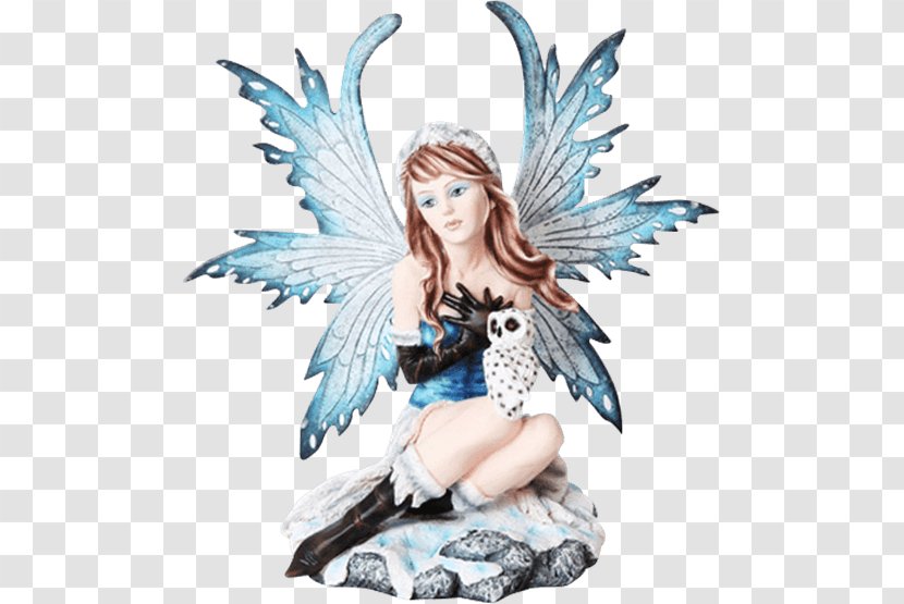 Fairy Figurine Owl Statue Collectable Transparent PNG