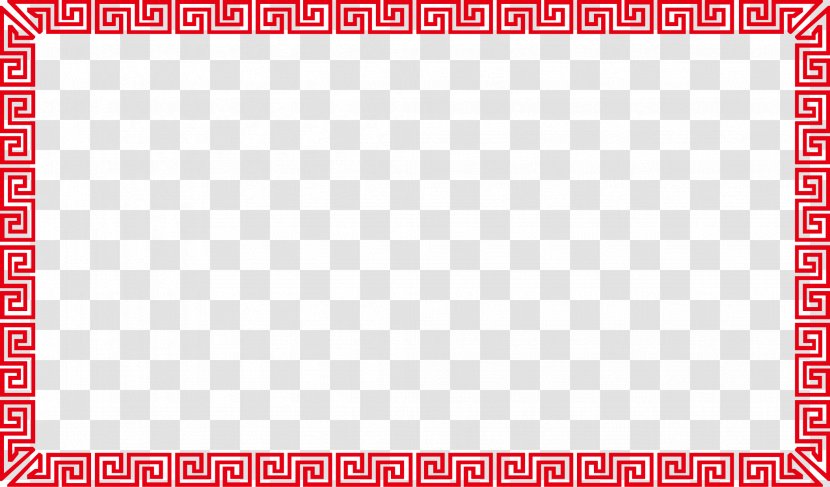 Board Game Area Pattern - Red - Chinese Wind Border Shading Elements Free Buckle Map Transparent PNG