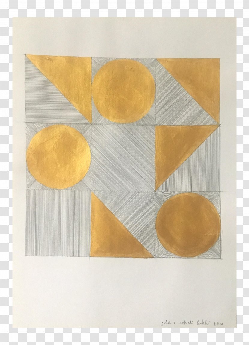 Paper Still Life Paint - Gold Watercolor Paintbrush Transparent PNG