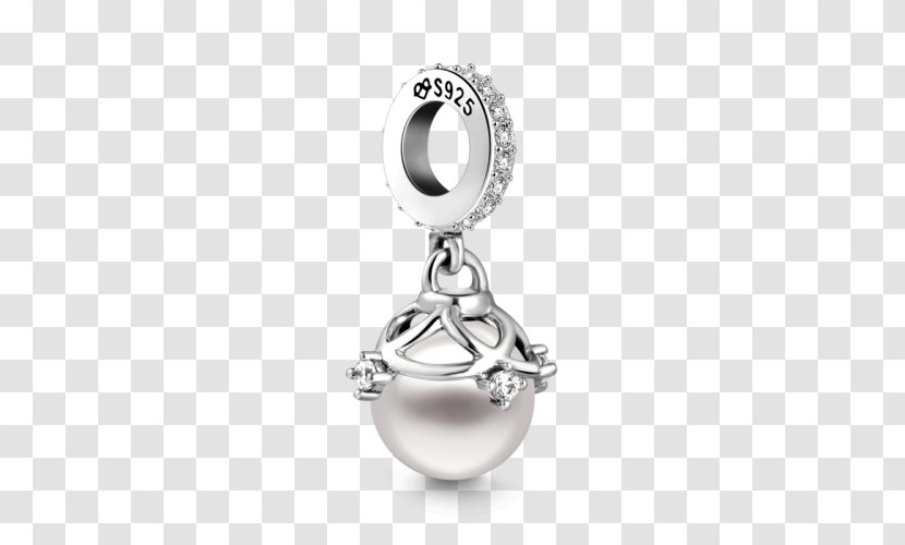 Locket Earring Pearl Silver - Pendant - Ngọc Trai Transparent PNG