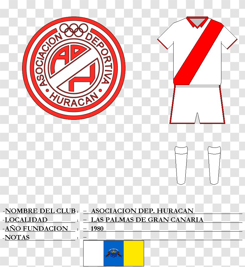 AD Huracán Template Football Association - Brand - Design Transparent PNG