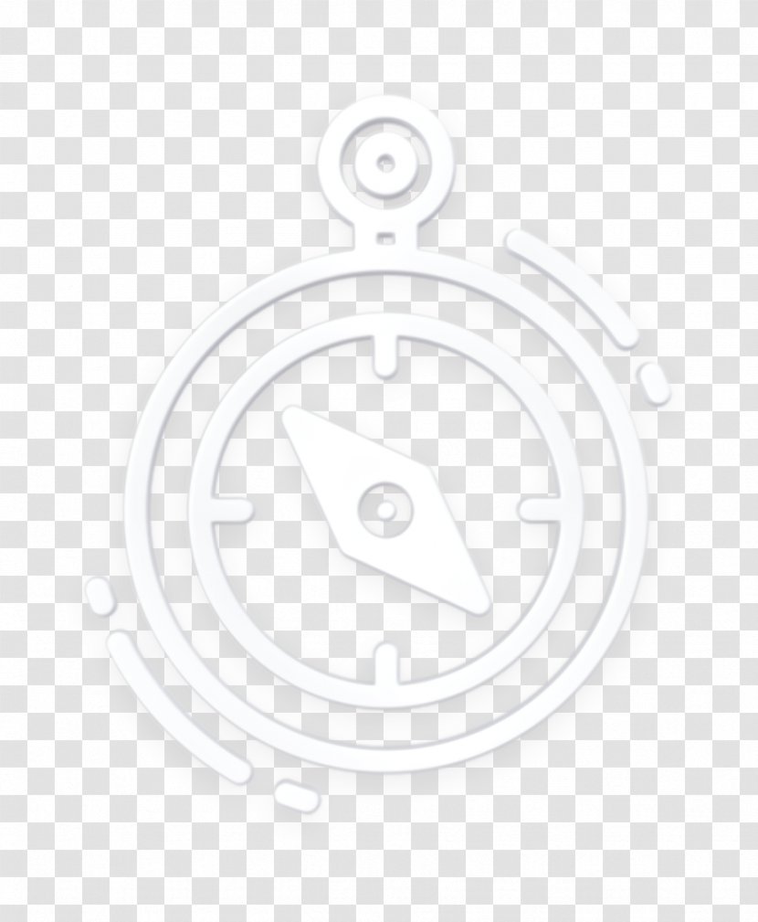 Compass Icon Discovery Exploration - Travel - Blackandwhite Sign Transparent PNG