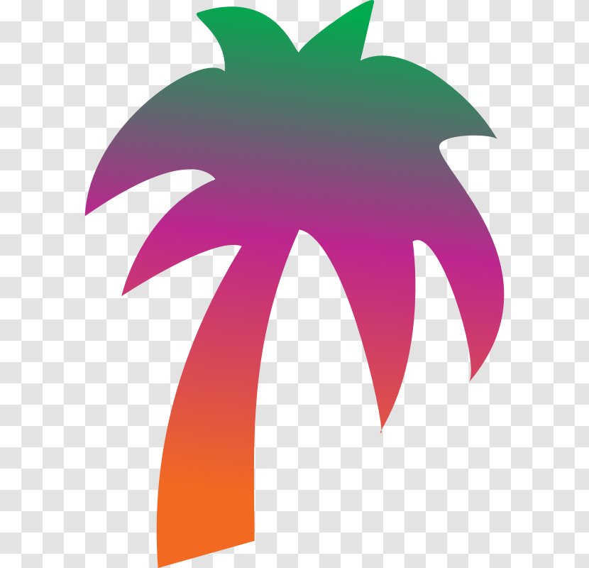 Clip Art Palm Trees Openclipart Image - Tree Transparent PNG