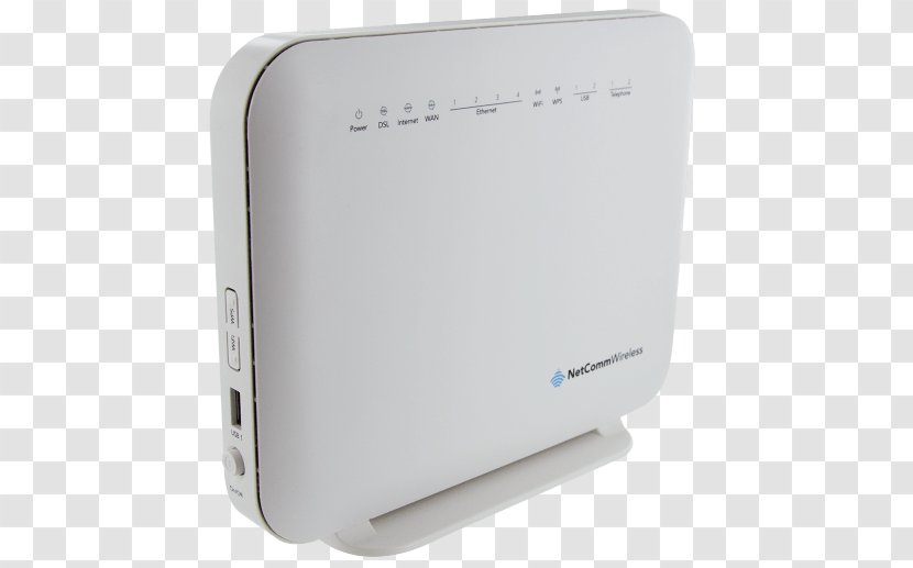 DSL Modem Netcomm NF4 ADSL WIFI Gigabit Router NF4V VDSL - Ethernet Hub - Computer Transparent PNG