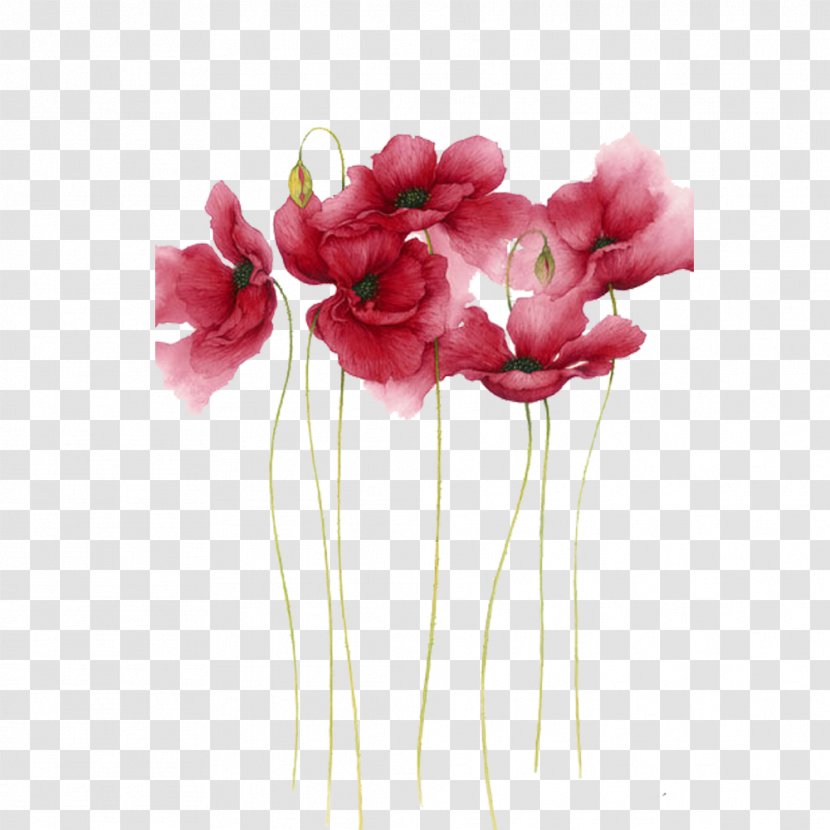 Watercolor Painting Flower Drawing Art - Vase - Flowers Transparent PNG