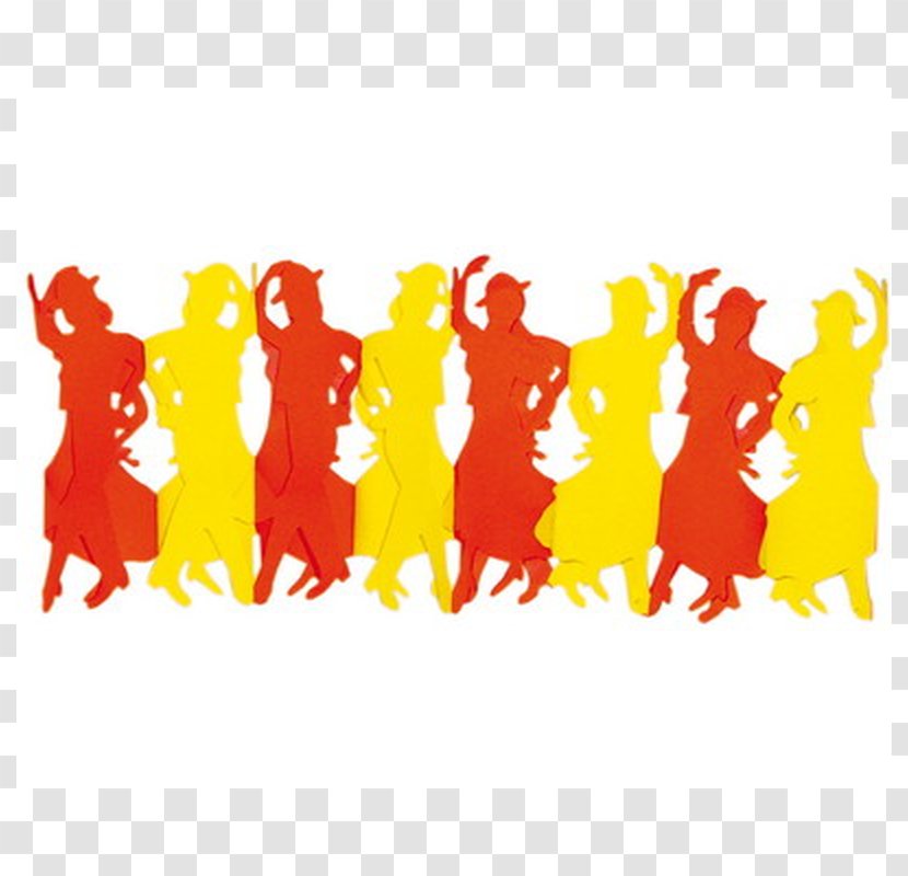 Flamenco Dance Spain Garland Confetti - Yellow - Girlande Transparent PNG