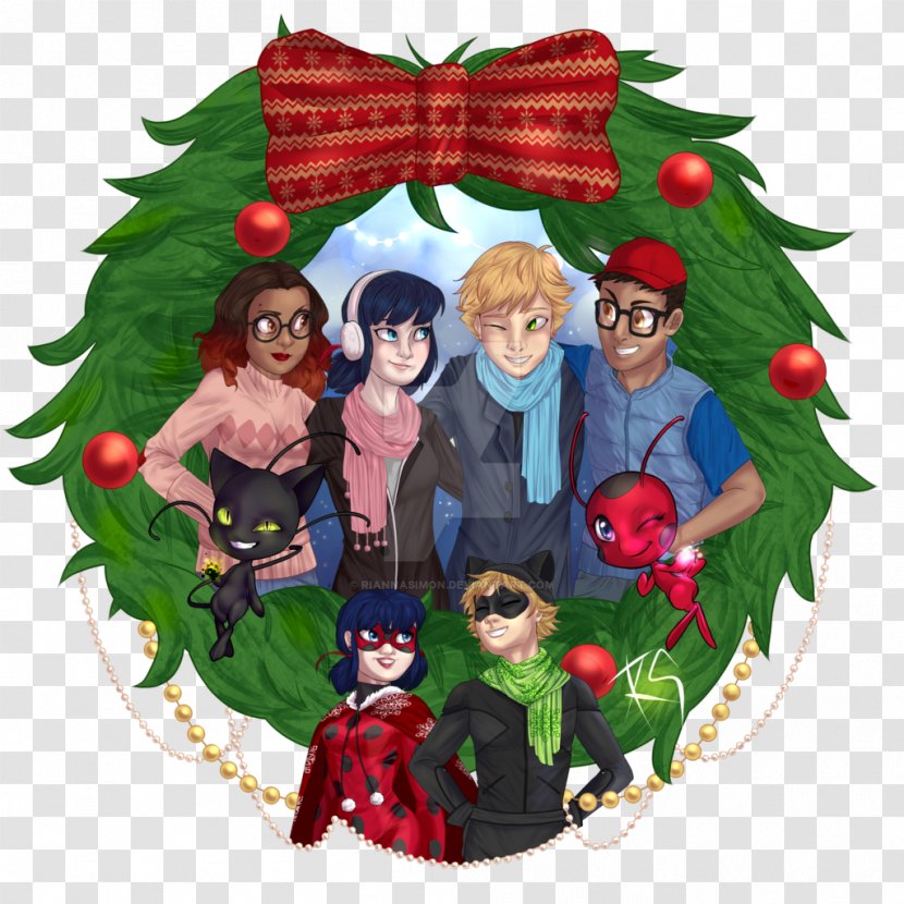 Christmas Adrien Agreste Marinette Dupain-Cheng Pire Noel Clip Art - Last - Comics Transparent PNG