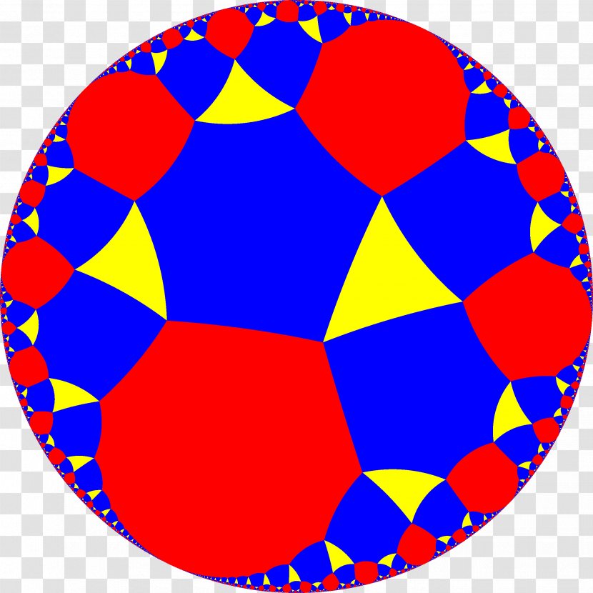 Hyperbolic Geometry Space Tessellation Uniform Tiling - Euclidean Transparent PNG