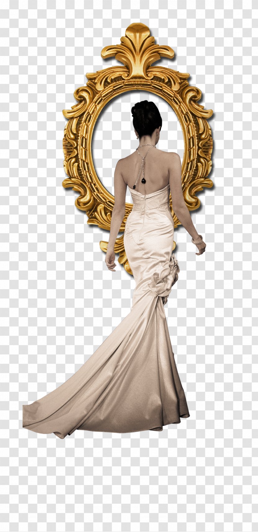 Mirror - Formal Wear - Frame Woman Transparent PNG