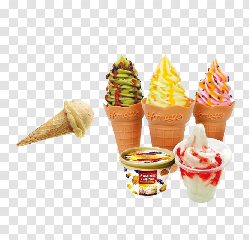 Ice Cream Cone Sundae Gelato Matcha - Winter Cones Transparent PNG