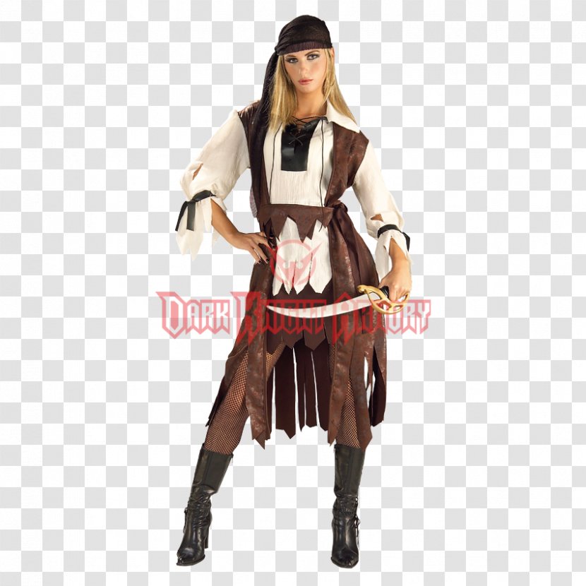 Costume Party Halloween Blouse Dress - Design - Pirate Woman Transparent PNG