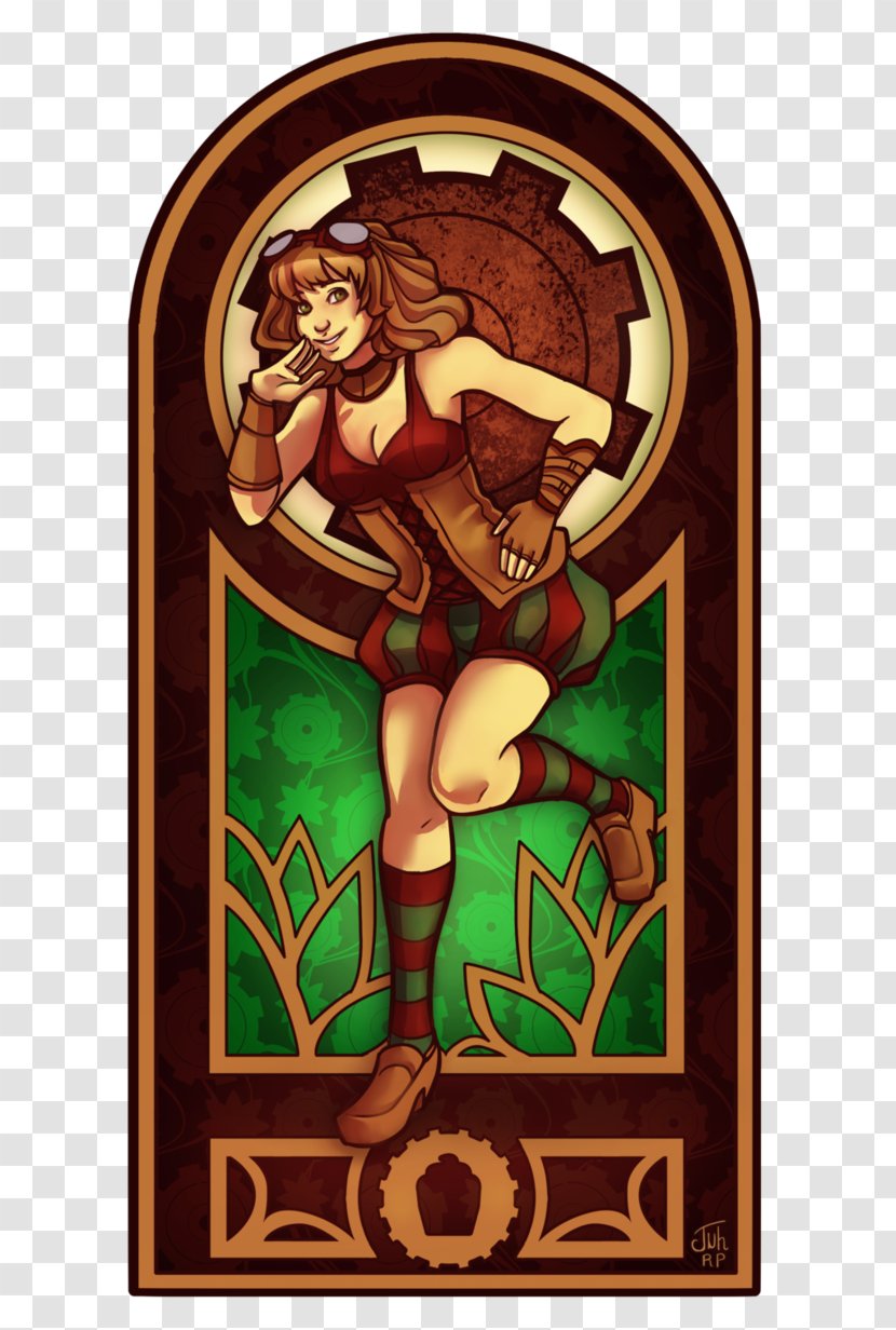 Stained Glass Fiction Cartoon Character Transparent PNG