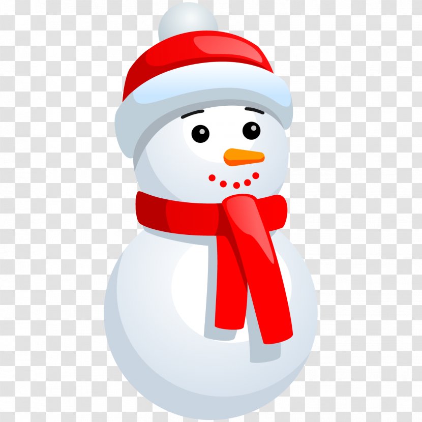 Christmas Day Snowman Clip Art Image - Cartoon Transparent PNG